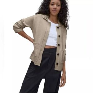 Everlane Cotton Chore Sweater Jacket
